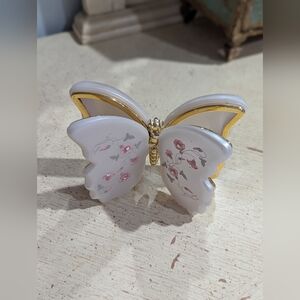 Vintage Elegant Butterfly Trinket Box